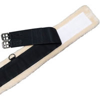 Produktbild von Stübben Fleece-Sattelgurt lang mit Klettpolster Braun 140 cm