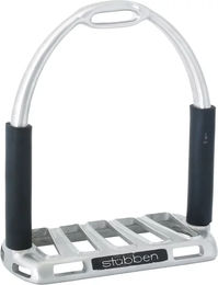 Produktbild von Stübben Flexi-Grip Steigbügel aus mattem Edelstahl in Silber