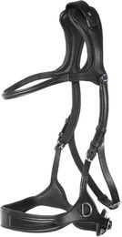 Stübben Freedom II Kombinierter Zaum für Ponys aus Leder in Schwarz für das Reiten ohne Gebiss – Bild 1 von 1