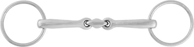 Stübben Gebiss 2225 Unterlegtrense Easy Control aus Edelstahl 14,5 cm 12 mm – Bild 1 von 2