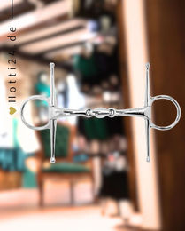 Produktbild von Stübben Gebiss Schenkeltrense doppelt gebrochen aus Edelstahl in Silber