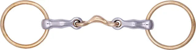 Stübben Island-Trense Gebiss 2227 doppelt gebrochen 12,5 cm 12 mm mit Sweet Copper Mittelstück – Bild 1 von 2