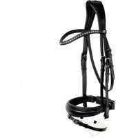 Produktbild von Stübben Kandare mit kombiniertem Reithalfter Switch Leitrim aus Leder in Schwarz XL