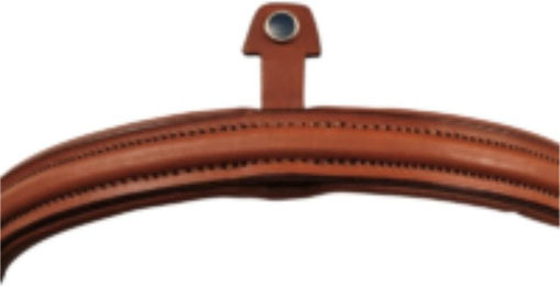 Stübben Kombiniertes Reithalfter aus Leder in Rot mit silbernen Beschlägen für Warmblut – Bild 1 von 2