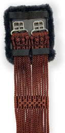Stübben Kordelgurt mit Fleece-Fütterung und Edelstahlschnallen braun 75 cm - 75 cm – Bild 1 von 3