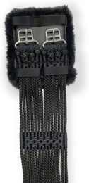 Stübben Kordelgurt mit Fleece-Fütterung und Edelstahlschnallen Schwarz 75cm - 75 cm – Bild 1 von 5