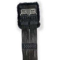 Produktbild von Stübben Kordelgurt mit Fleece-Fütterung und Edelstahlschnallen Schwarz - 55 cm