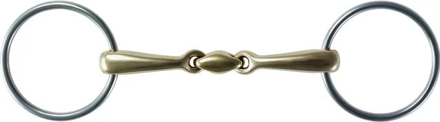 Stübben Leitrim Gebiss für Pferde mit doppelten Bruchstücken und Ringen aus Metall – Bild 1 von 1