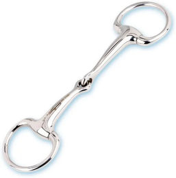 Produktbild von Stübben Olivenmors Bradoon Gebiss für Pferde aus Edelstahl in Silber