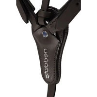 Produktbild von Stübben Pro-Jump Martingale geschlossenes Jagdhalsband aus Leder für Pferde in Schwarz
