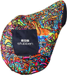 Produktbild von Stübben Sattelüberzug für Pferde aus Fleece mit Taschen in Bunt
