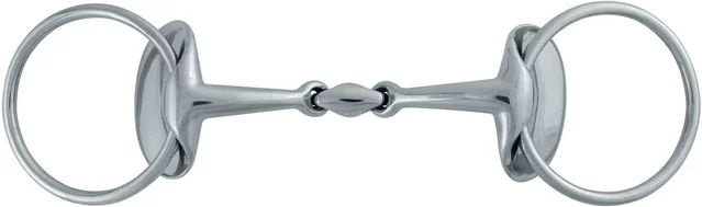 Produktbild von Stübben Silver Wings Wassertrense doppelt gebrochenes Gebiss für Pferde aus Edelstahl 14 mm 13,5 cm