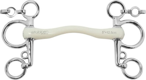 Produktbild von Stübben SteelTec Baby-Pelham Fine Line Flex 1306 Gebiss in Weiß