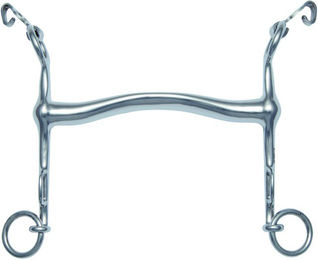 Produktbild von Stübben Steeltec Dressurkandare Fine Line Gebiss aus Metall in Silber