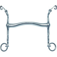 Produktbild von Stübben Steeltec Dressurkandare Fine Line Gebiss aus Metall in Silber