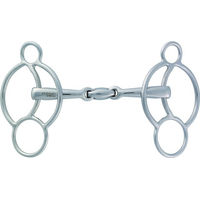 Produktbild von Stübben STEELtec Easy Control 3-Ringtrense aus Edelstahl 14,0 cm