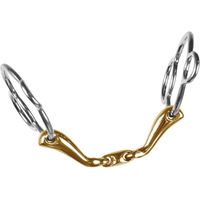 Produktbild von Stübben Steeltec Quick Contact 3 Ring Trense aus Metall in Gold