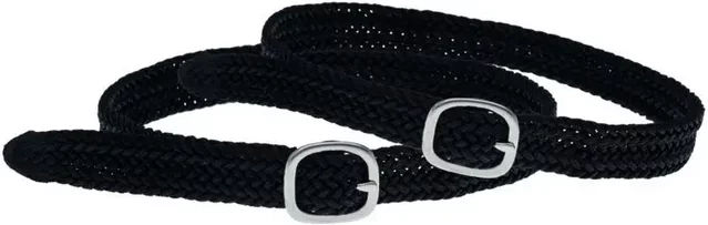 Stübben STEELtec Sporenriemen Paar aus geflochtenem Nylon in Schwarz 45cm – Bild 1 von 3