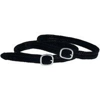 Produktbild von Stübben STEELtec Sporenriemen Paar aus geflochtenem Nylon in Schwarz 45cm