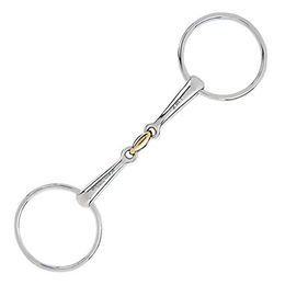Produktbild von Stübben STEELtec Wassertrense 2 in 1 Gebiss aus Edelstahl mit Sweet Copper Mittelstück 14,5 cm