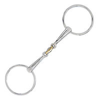 Produktbild von Stübben STEELtec Wassertrense 2 in 1 Gebiss aus Edelstahl mit Sweet Copper Mittelstück 14,5 cm