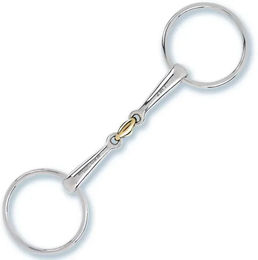Produktbild von Stübben STEELtec Wassertrense 2in1 doppelt gebrochen mit Sweet Copper Mittelstück 13,5 cm 16 mm