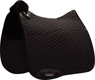 Stübben Streamline Dressurschabracke mit Lammfell gefüttert Schwarz Größe L – Bild 1 von 4