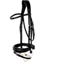 Produktbild von Stübben Trense Switch Slide&Lock aus Leder für Warmblut in Schwarz und Silber