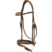 Produktbild von Stübben Trensenzaum 2700 Pro-Jump englisch-kombiniert mit Slide&Lock Verschluss für Vollblut in Schwarz aus Leder