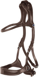 Stübben Trensenzaum Freedom II gebisslos aus Leder mit kombiniertem Reithalfter in Schwarz für Vollblut – Bild 1 von 2