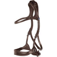 Produktbild von Stübben Trensenzaum Freedom II gebisslos aus Leder mit kombiniertem Reithalfter in Schwarz für Warmblut