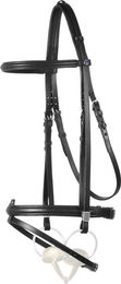 Produktbild von Stübben Trensenzaum Leitrim mit Slide&Lock aus Leder in Schwarz für Warmblut