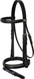 Stübben Trensenzaum Waterford aus Leder für Warmblut in Schwarz – Bild 1 von 4