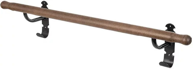 Stubbs Deckenhalter Retro aus Holz in Braun oder Schwarz – Bild 1 von 2