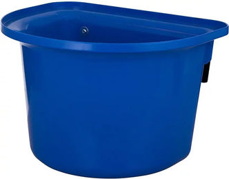 Produktbild von Stubbs Futternapf für Pferde aus Kunststoff in Blau mit Haken