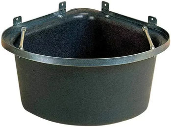 Stubbs Futtertrog S4P für Pferde aus Metall Schwarz – Bild 1 von 1