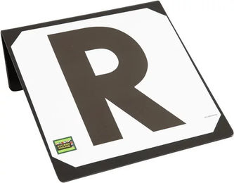 Produktbild von Stubbs Hook-on RSVP Set aus 4 Buchstabenschildern aus Metall in Schwarz