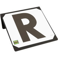 Produktbild von Stubbs Hook-on RSVP Set aus 4 Buchstabenschildern aus Metall in Schwarz