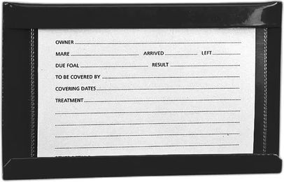 Produktbild von Stubbs S26 Identifikationskartenhalter aus Metall Schwarz 15x10 cm
