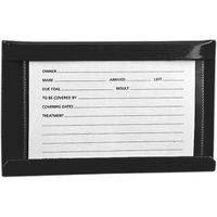 Produktbild von Stubbs S26 Identifikationskartenhalter aus Metall Schwarz 15x10 cm
