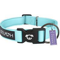 Produktbild von STUCH Hundehalsband aus Nylon gepolstert und wasserfest, Türkis, Größe S (28-45 cm), PETA zertifiziert vegan