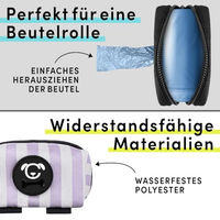 Produktbild von STUCH Kotbeutelspender für Hunde aus Polyester mit Leinenclip und wasserdichter Funktion in Lila - 1 Stk.