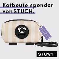 Produktbild von STUCH Kotbeutelspender für Hunde aus Polyester wasserdicht mit Leinenclip in Beige - 1 Stk.