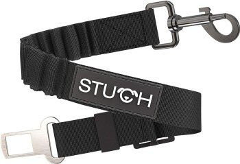 STUCH Universeller Bungee Sicherheitsgurt für Hunde und Katzen aus Nylon in Schwarz OneSize – Bild 1 von 6