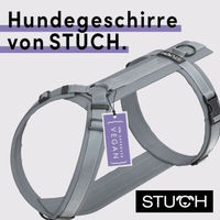 Produktbild von STUCH Y-Hundegeschirr gepolstert aus Nylon Grau XS PETA Zertifiziert