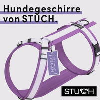 Produktbild von STUCH Y-Hundegeschirr gepolstert aus Nylon, Lila, Größe M, PETA Zertifiziert