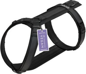 STUCH Y-Hundegeschirr gepolstert aus Nylon Schwarz XS PETA Zertifiziert – Bild 1 von 10
