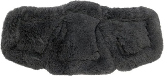 Stübben Equi-Soft Sattelgurt-Polster aus Lammfell Anthrazit-Schwarz 40-45 cm – Bild 1 von 1
