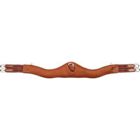 Produktbild von Stübben Ledersattelgurt Contour mit beidseitigem Elastikzug Tobacco 130 cm