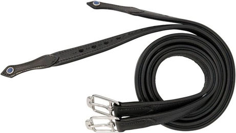 Stübben Steigbügelriemen de Luxe aus Leder Schwarz XL 160 cm – Bild 1 von 2